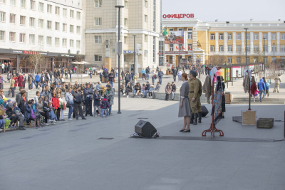 Забайкальский драматический театр присоединился к празднованию Дня Победы в Чите